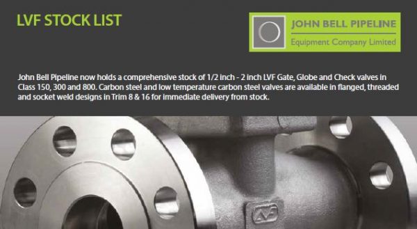 LVF Stock List – John Bell Pipeline